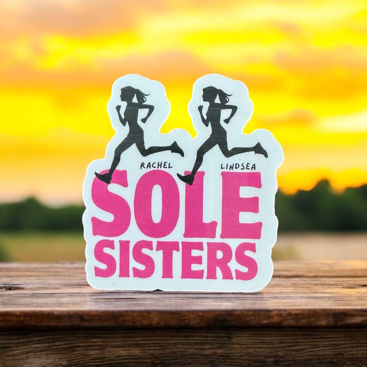CUSTOM SOLE SISTERS Running Girls Sticker
